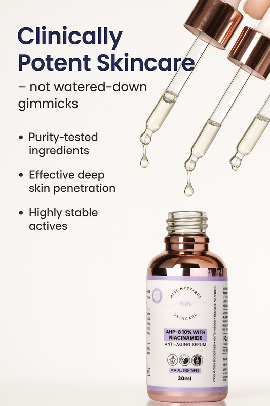 Miji Mystique AHP-8(Argireline) peptide 10% with Niacinamide Anti-Aging Serum – 30ml