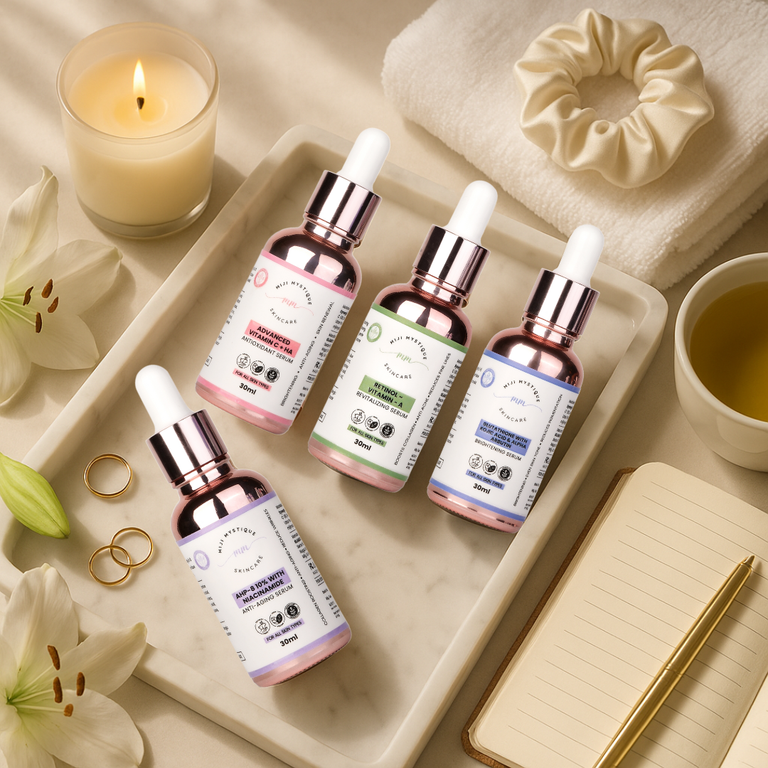Pure. Potent. Proven. — Explore All Miji Mystique Serums.
