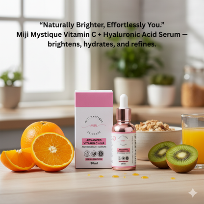 Miji Mystique Advanced Vitamin C + HA Antioxidant Serum – 30ml – For All Skin Types