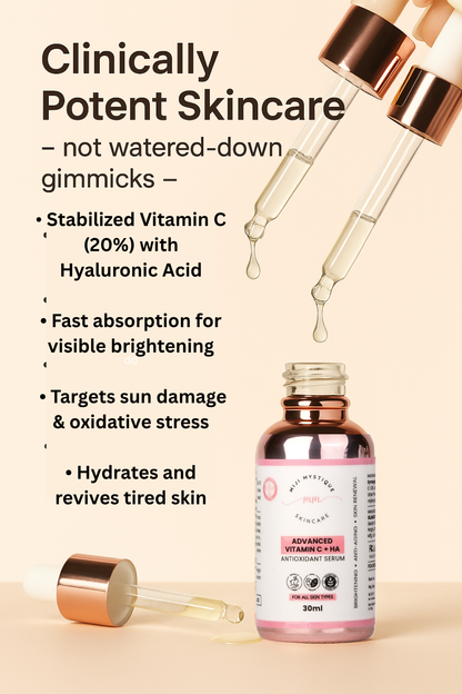 Miji Mystique Advanced Vitamin C + HA Antioxidant Serum – 30ml – For All Skin Types