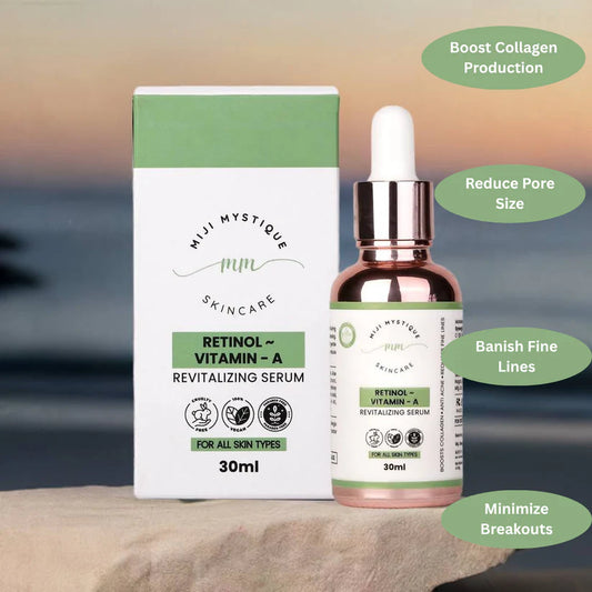Miji Mystique Retinol (Vitamin A) Revitalizing Serum 2% – For All Skin Types – 30ml
