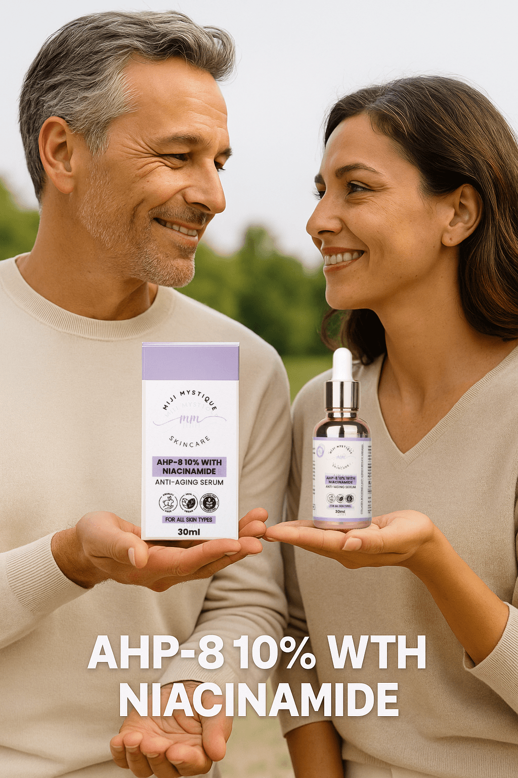 Miji Mystique AHP-8(Argireline) peptide 10% with Niacinamide Anti-Aging Serum – 30ml - Miji Mystique